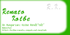 renato kolbe business card